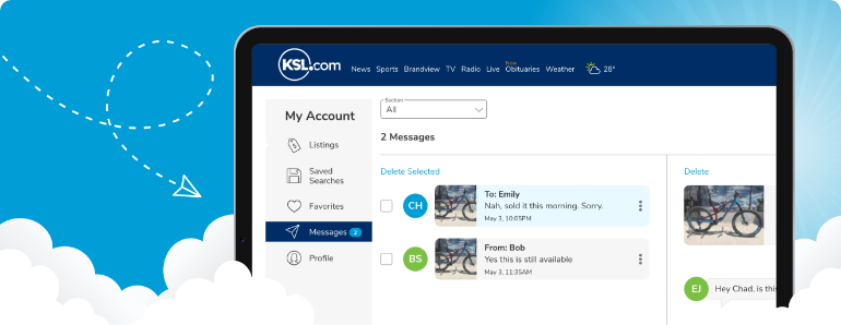 KSL.com Access Messages