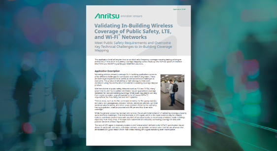 Validating In-Building Wireless Coverage