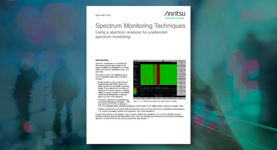 Spectrum Monitoring Techniques