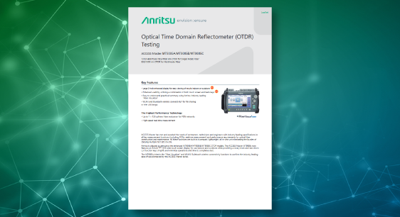 Optical Time Domain Reflectometer (OTDR) Testing