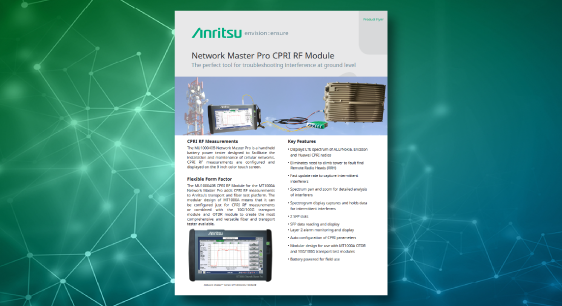 Network Master Pro CPRI RF Module