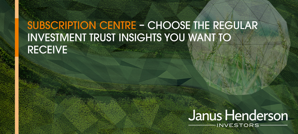 Subscription centre - choose the regular investment trust insights you want to receive