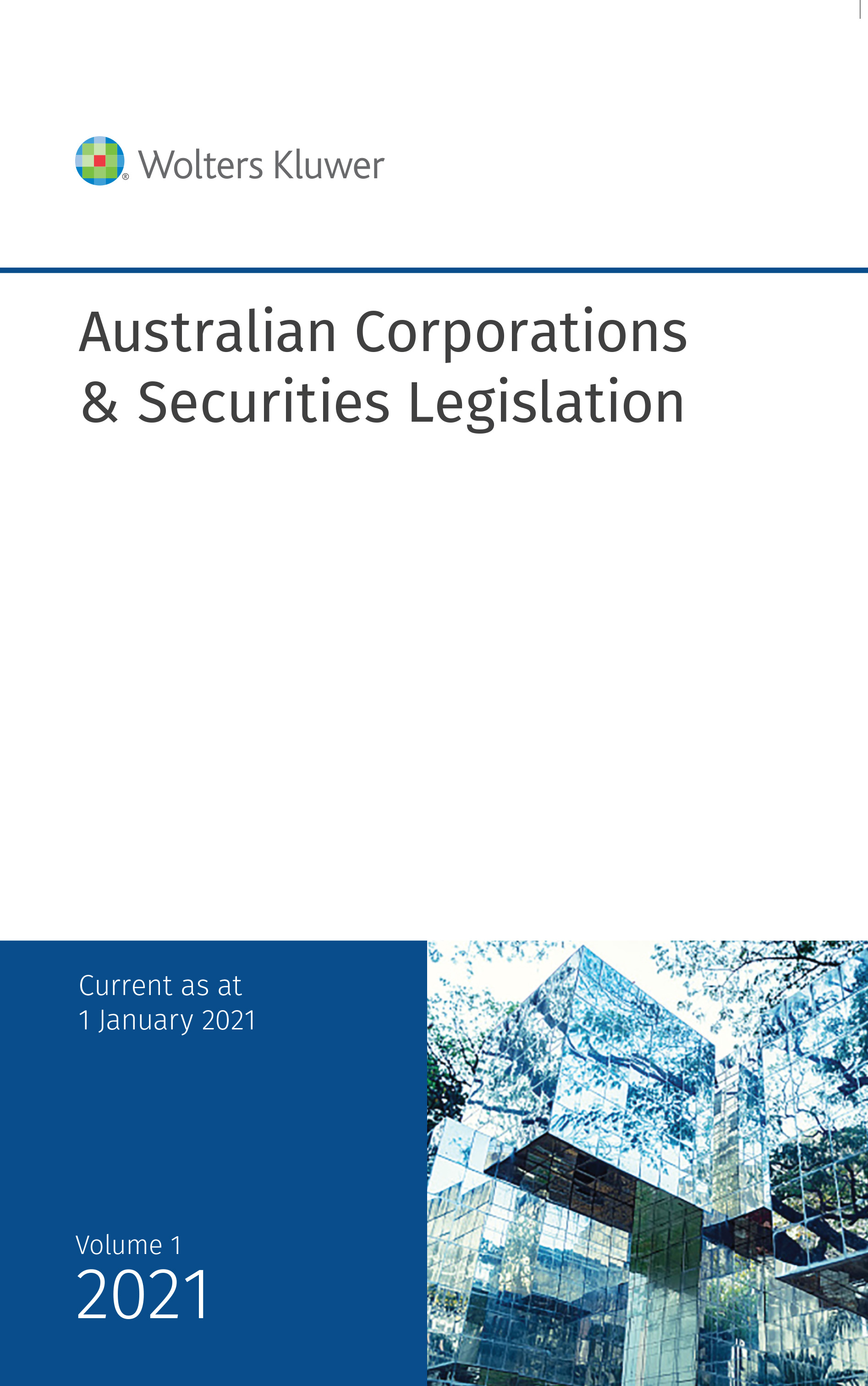 Picture of Australian Corporations & Securities Legislation 2021 Volume 1